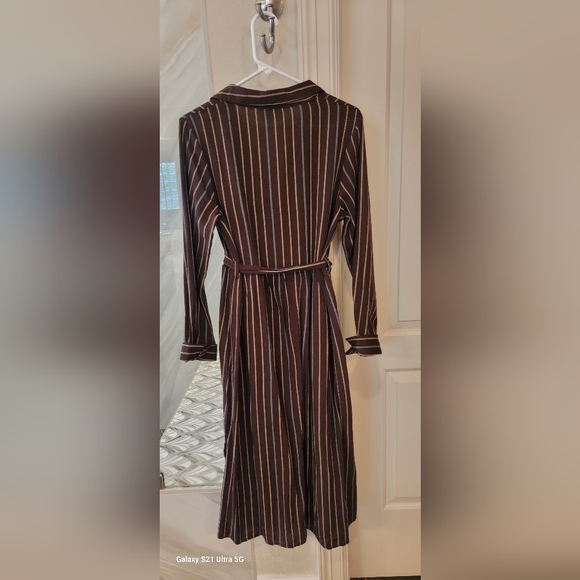 Loveriche NWT Brown Striped dress size e L - Picture 3 of 10